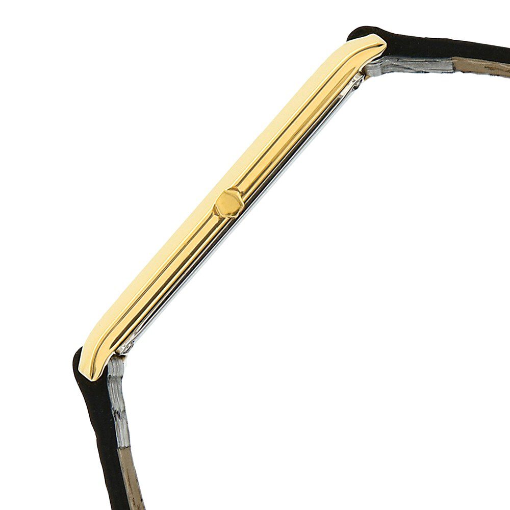 Titan Quartz Analog White Dial Leather Strap Watch for Men-NH1598YL01