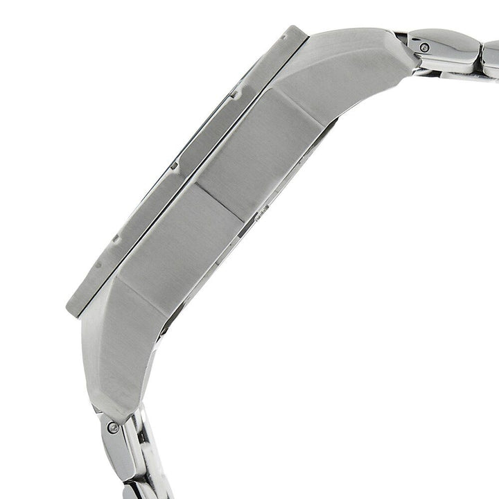 Titan Round Brown Dial Analog with Date Stainless Steel Strap Watch for Men-1605SM02