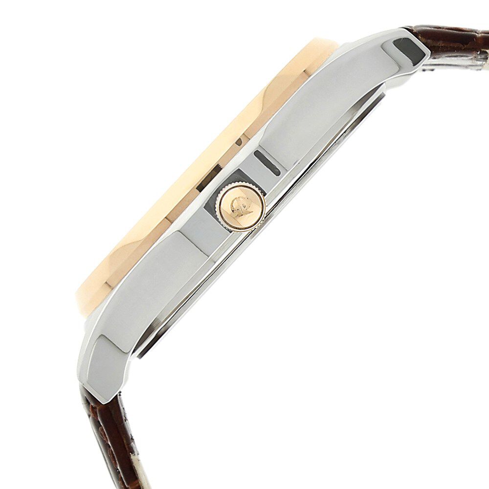 Titan Quartz Multifunction Brown Dial Leather Strap Watch for Men-NF1620KL01