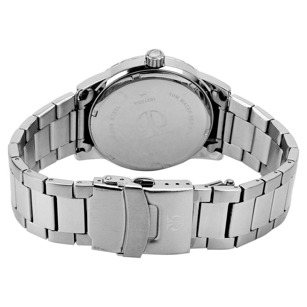 Titan Silver Dial Analog Stainless Steel Strap watch for Men-1621SM02J