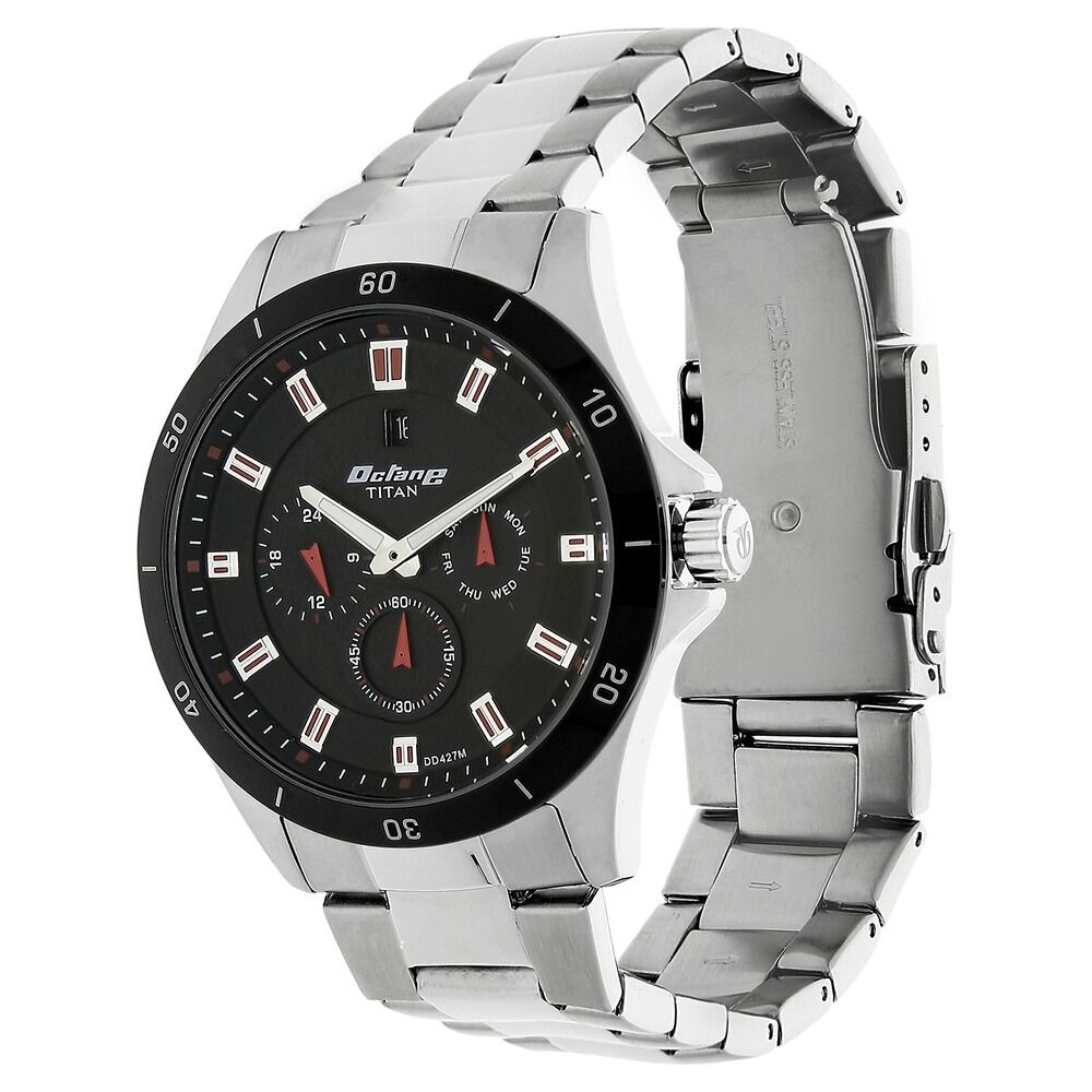 Titan Quartz Analog Black Dial Watch for Men-1623KM01J