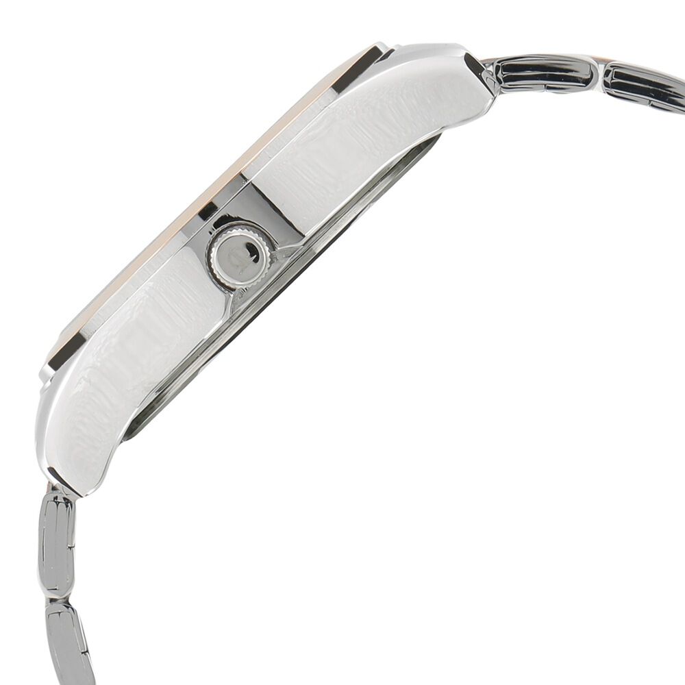 Titan Regalia Baron White Dial Analog with Date Stainless Steel Strap Watch for Men NP1627KM01