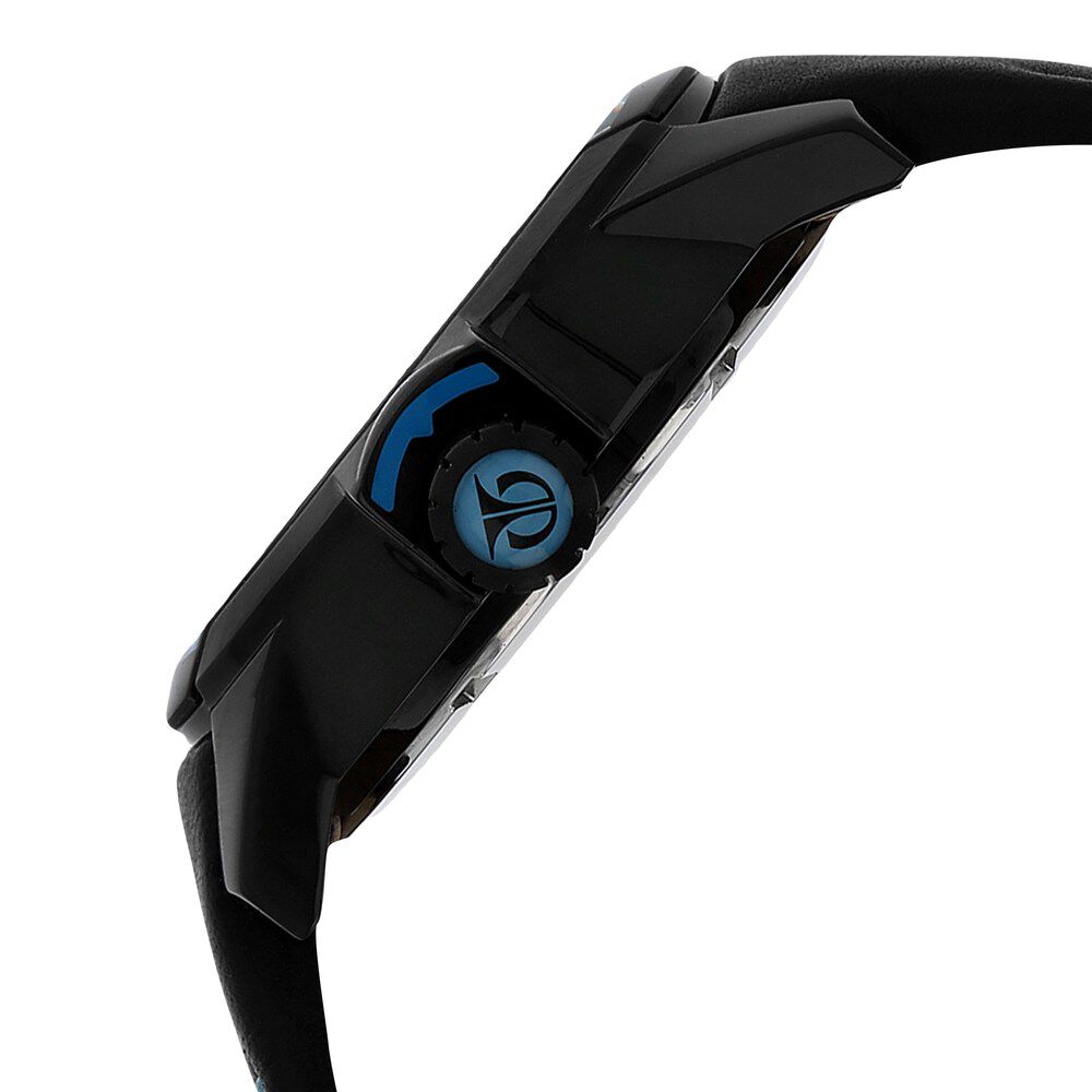 Titan Solar Powered Black Dial Quartz Leather Strap watch for Men-1629NL02