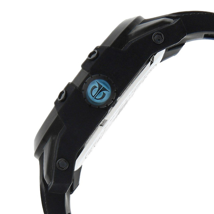 Titan Quartz Analog Solar Black Dial Plastic Strap Watch for Men-1630NP01