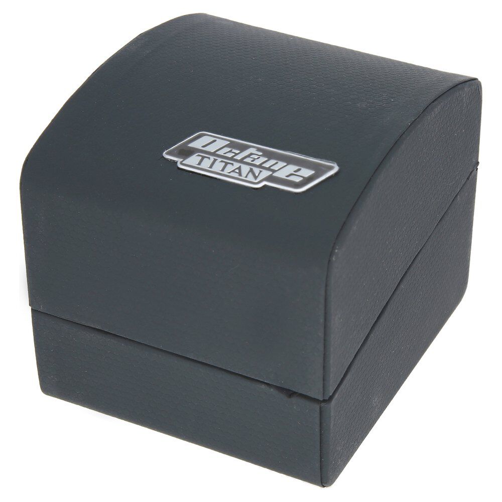 Titan Quartz Multifunction Champagne Dial Leather Strap watch for Men-NM1632SL02