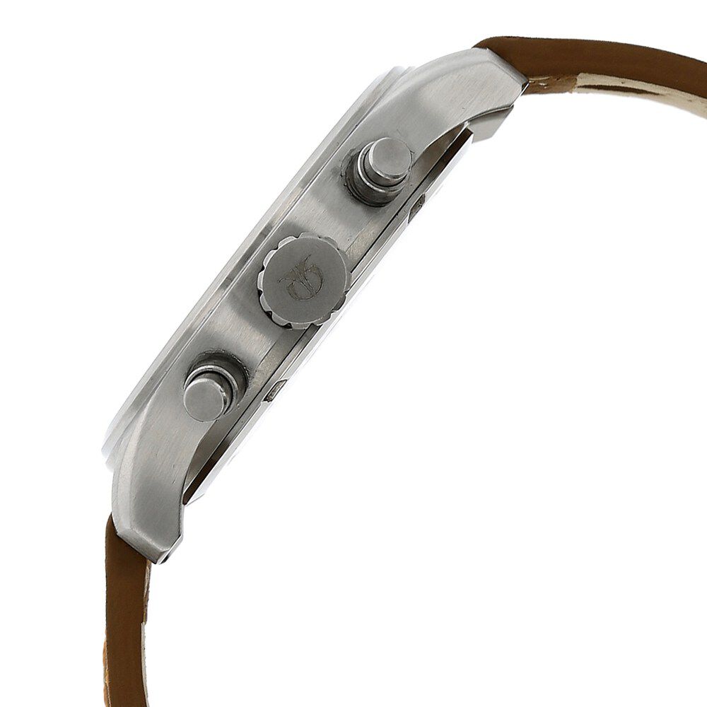 Titan Chronograph Brown Dial Leather Strap watch for Men-1634SL03