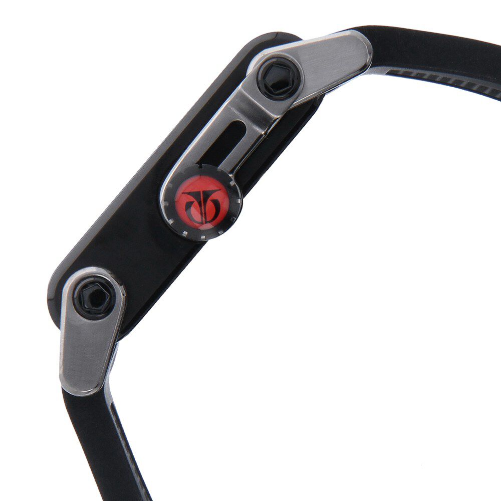 Titan Quartz Multifunction Black Dial Silicone Strap Watch for Men-NH1635KP02