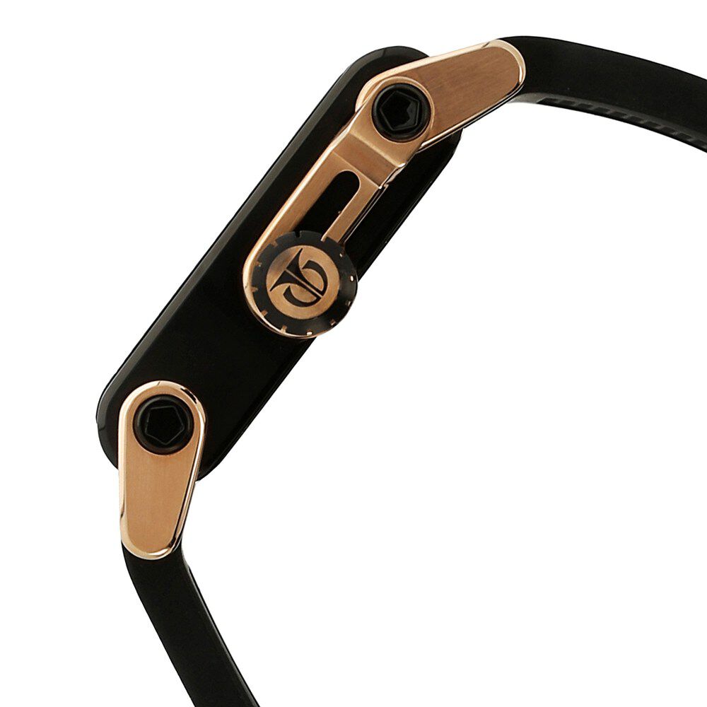 Titan Quartz Multifunction Black Dial Silicone Strap Watch for Men-NH1635KP03