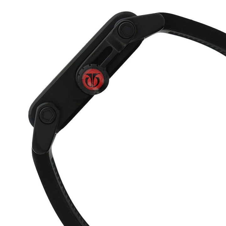 Titan Quartz Multifunction Black Dial Silicone Strap watch for Men-1635NP01