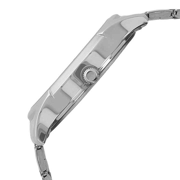 Titan Quartz Analog with Day and Date Silver Dial Stainless Steel Strap Watch for Men-NJ1636SM02