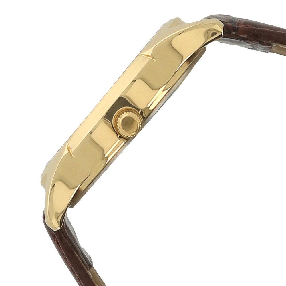 Titan Metal Silver Dial Analog with Day and Date Leather Strap Watch for Men-NJ1636YL02