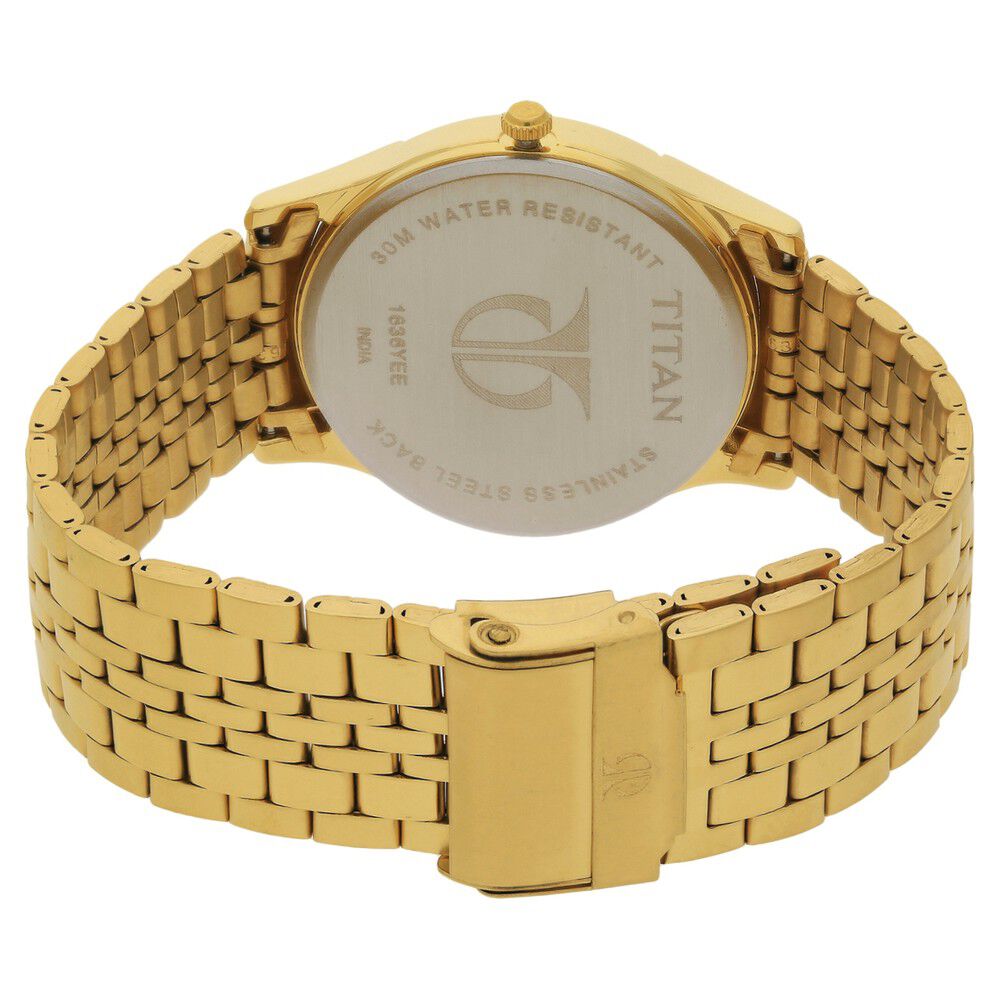 Titan Quartz Analog with Day and Date Silver Dial Stainless Steel Strap Watch for Men - The Watch Factory ®