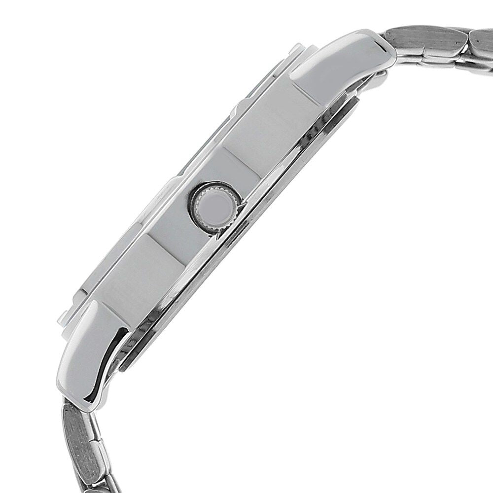 Titan Men's Elegance Watch: Black Dial with Sleek Link Strap NN1639SM02