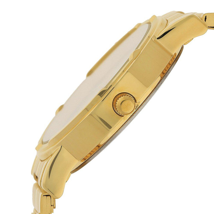 Titan Quartz Analog Champagne Dial Stainless Steel Strap Watch for Men-NH1639YM04C