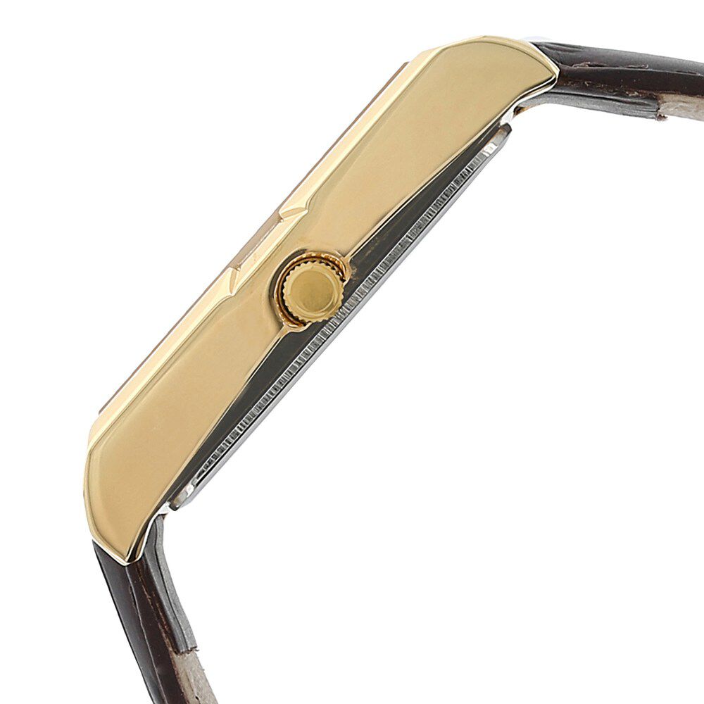 Titan Quartz Analog with Day and Date Champagne Dial Leather Strap Watch for Men-NJ1641YL04