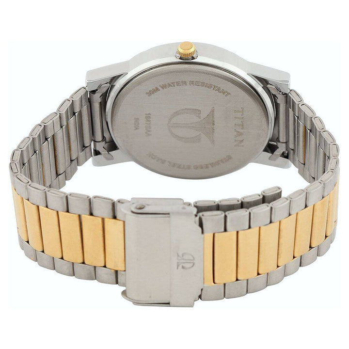 Titan Quartz Analog with Day and Date Silver Dial Watch for Men-NF1647BM01