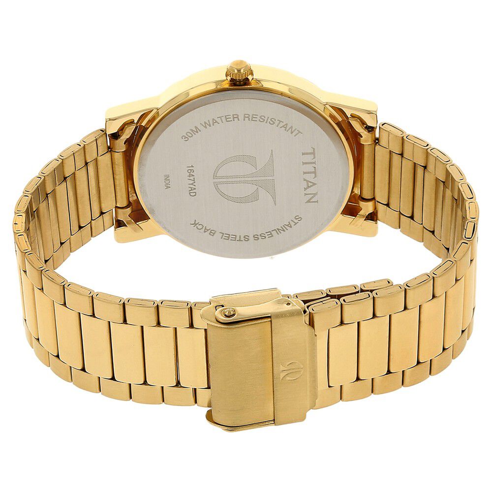 Titan Quartz Analog Silver Dial Stainless Steel Strap Watch for Men NM1647YM01