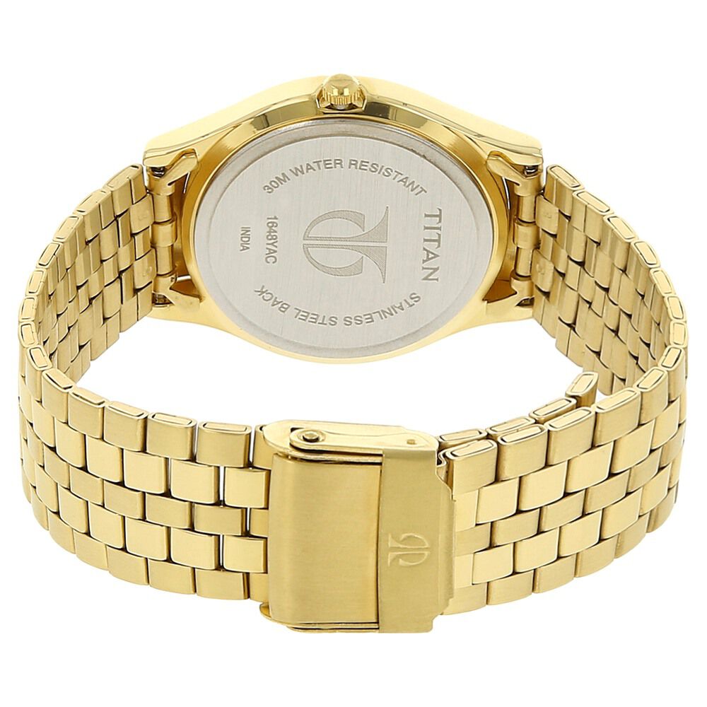 Titan Metal Analog with Day and Date Silver Dial Quartz Stainless Steel Strap Watch for Men - The Watch Factory ®