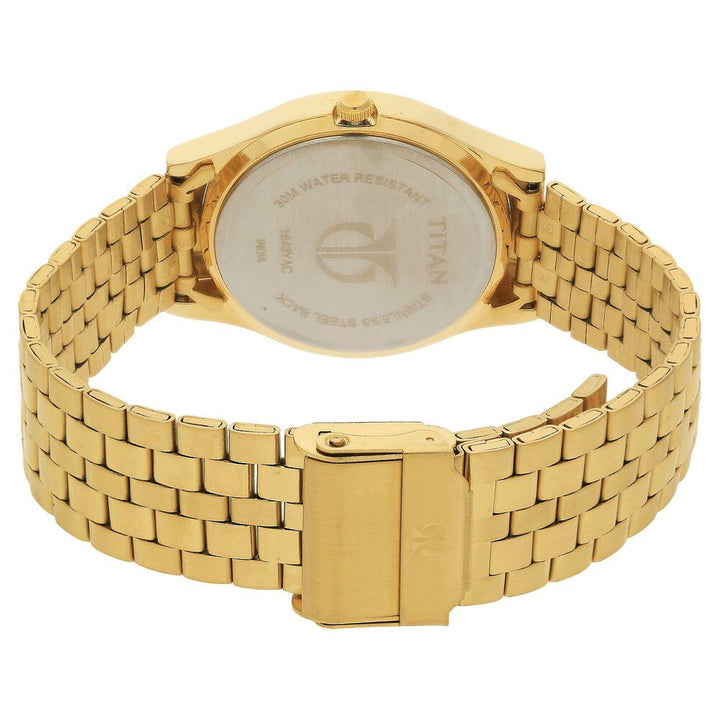 Titan Champagne Dial Analog with Day and Date watch for Men - The Watch Factory ®