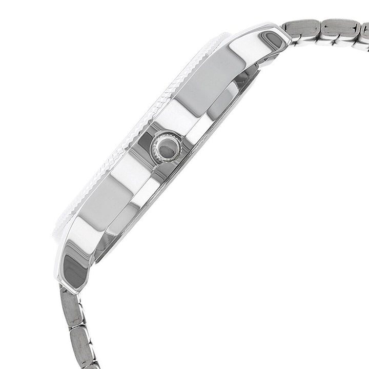 Titan Metal White Dial Analog with Day and Date Stainless Steel Strap Watch for Men NS1650BM01