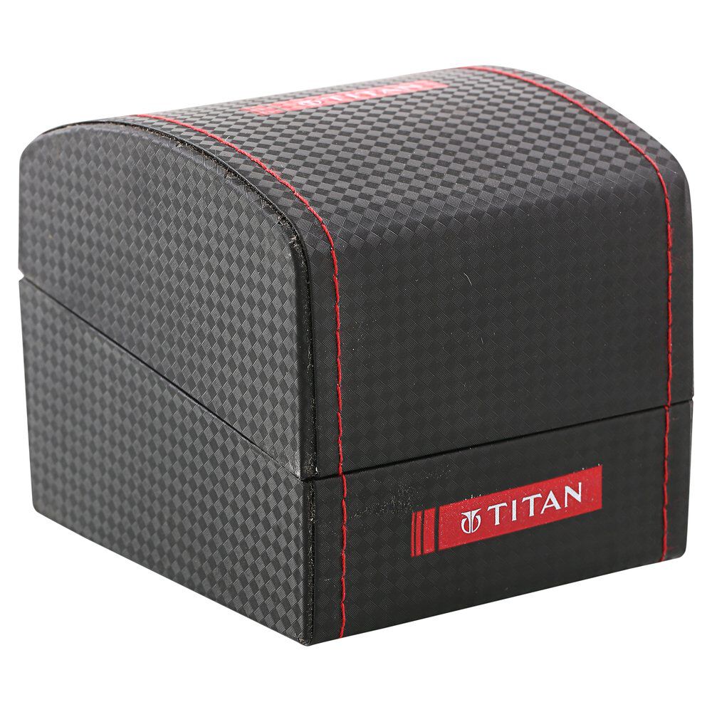 Titan Quartz Analog Silver Dial Stainless Steel Strap Watch for Men-NH1650YM02C