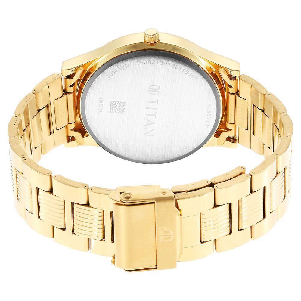 Titan Karishma Green Dial Analog Stainless Steel Strap watch for Men NS1650YM08