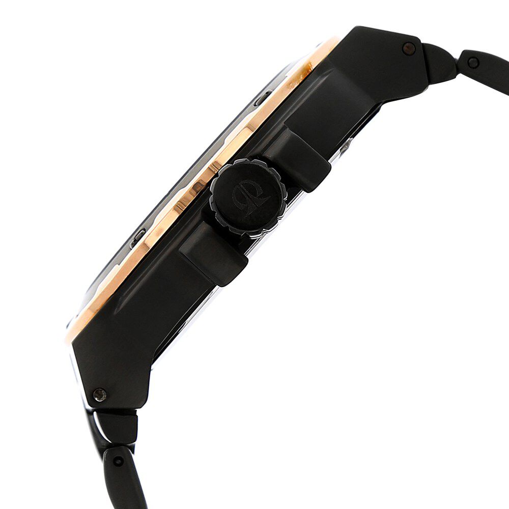 Titan Quartz Multifunction Black Dial Stainless Steel Strap Watch for Men-NJ1654KM04