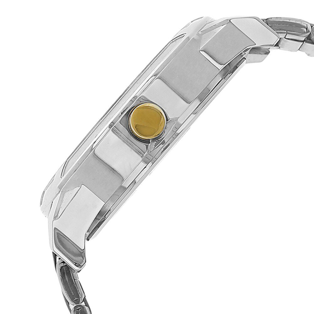 Titan Quartz Analog with Date Silver Dial Stainless Steel Strap Watch for Men-NH1656BM01