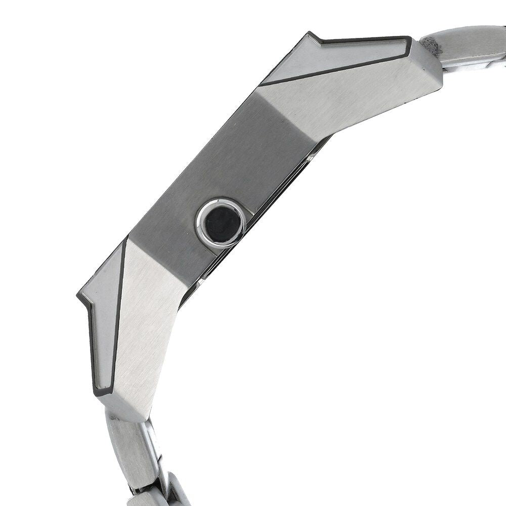 Titan Quartz Multifunction White Dial Stainless Steel Strap Watch for Men-NF1658KM01