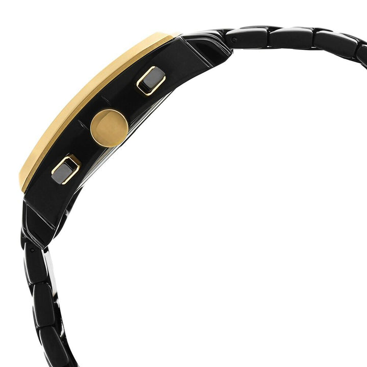 Titan Quartz Chronograph Black Dial Stainless Steel Strap Watch for Men-NH1660KM02