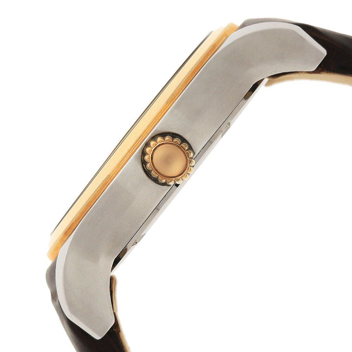 Titan Quartz Analog Moonphase White Dial Leather Strap Watch for Men-1663KL01