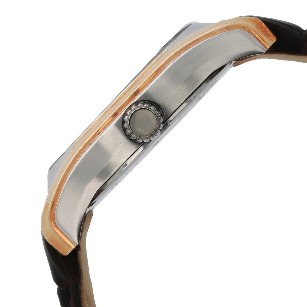 Titan Quartz Analog Moonphase White Dial Leather Strap Watch for Men-1665KL01