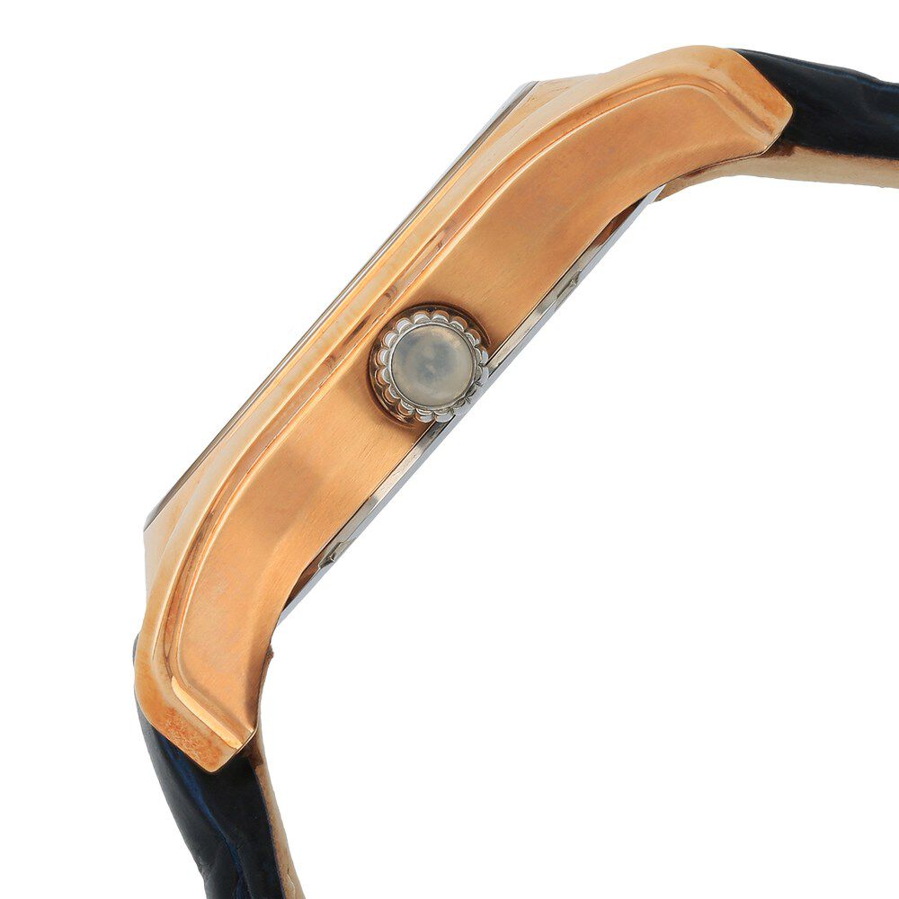 Titan Quartz Analog Moonphase Blue Dial Leather Strap Watch for Men-1665WL01