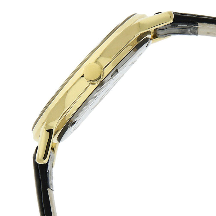 Titan Men Analog White Dial Leather Strap Watch for Men-1672YL01