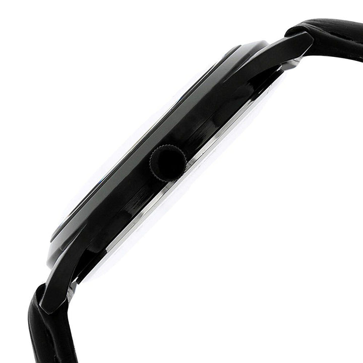 Titan Quartz Analog Black Dial Leather Strap Watch for Men-1674NL01