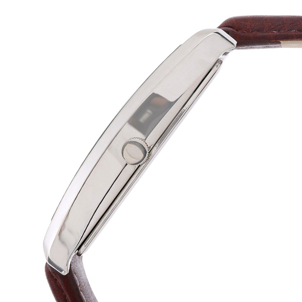 Titan Quartz Analog with Date Silver Dial Leather Strap Watch for Men-1677SL01