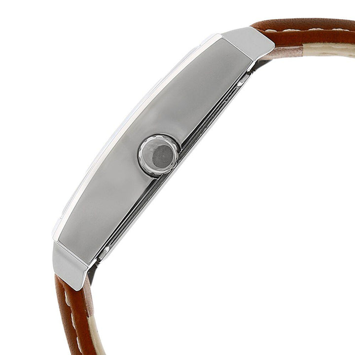 Titan Quartz Multifunction Silver Dial Leather Strap Watch for Men-1678SL01