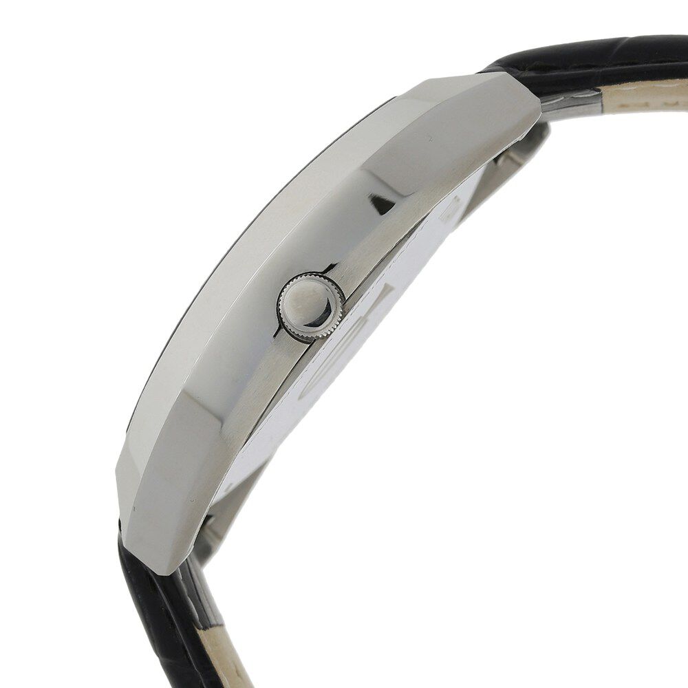 Titan Quartz Analog Black Dial Leather Strap Watch for Men-1680SL02