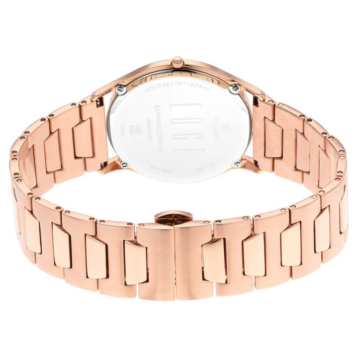 Titan Quartz Analog Silver white Dial Stainless Steel Strap Watch for Men-1683WM01