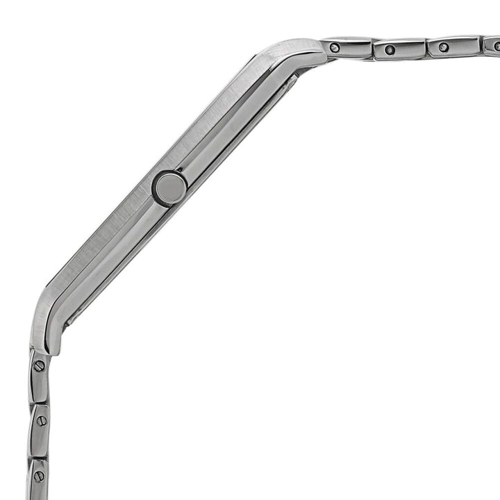 Titan Edge White Dial Analog with Date Stainless Steel Strap watch for Men-NK1684SM01