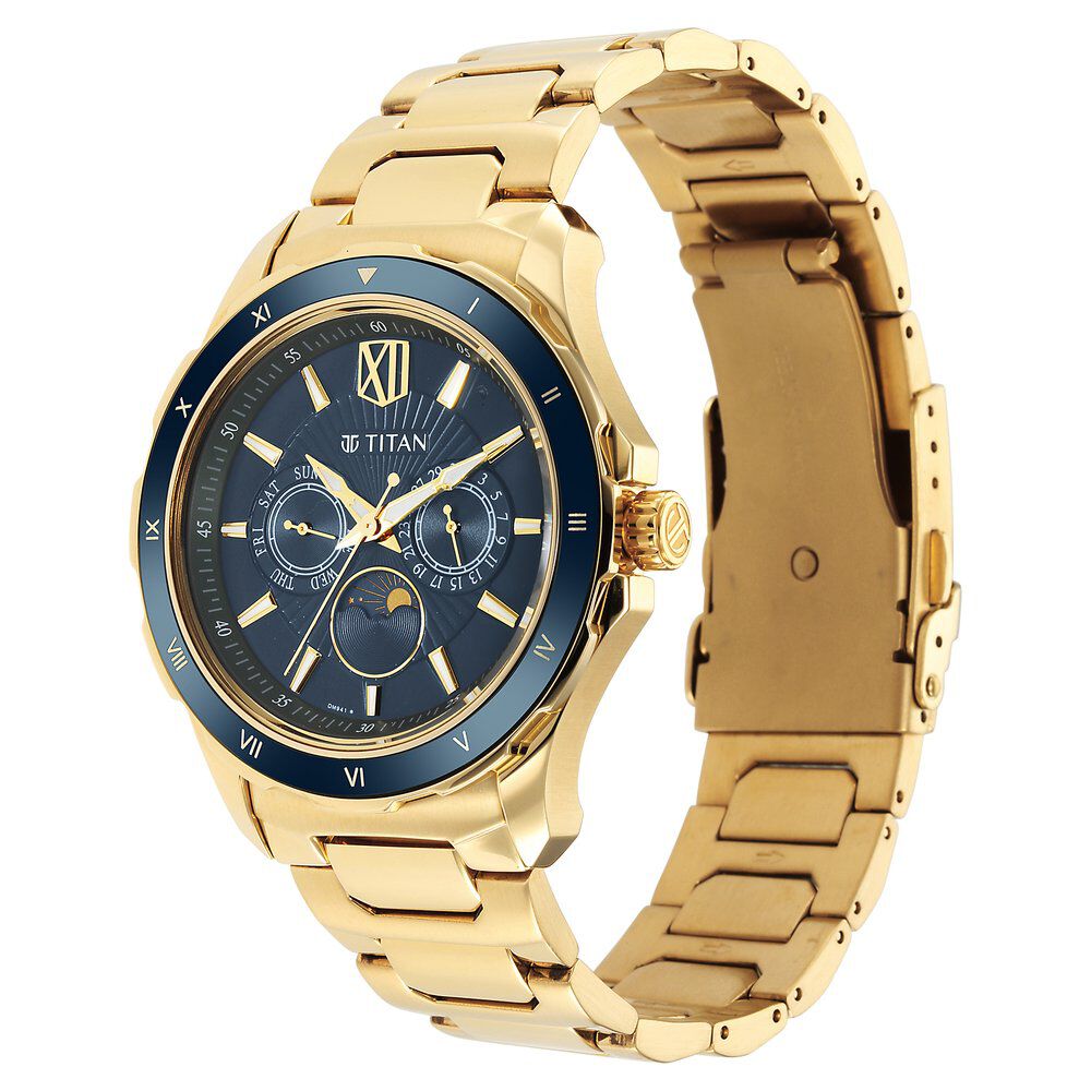 Titan Regalia Premium Green Dial Quartz Multifunction Stainless Steel Strap watch for Men - The Watch Factory ®