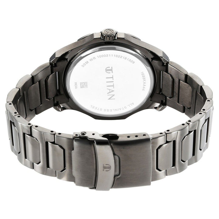 Titan Regalia Premium Blue Dial Stainless Steel Strap Watch for Men - The Watch Factory ®