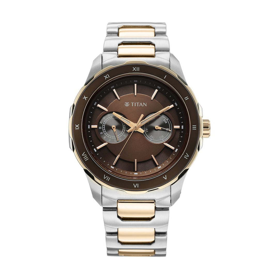 Titan Regalia Opulent 1688KM10 Brown Dial Men&