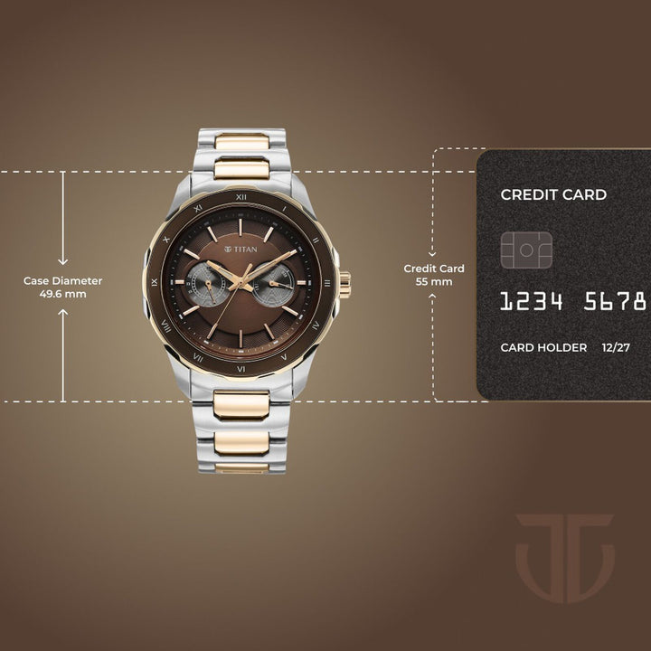 Titan Regalia Opulent 1688KM10 Brown Dial Men&