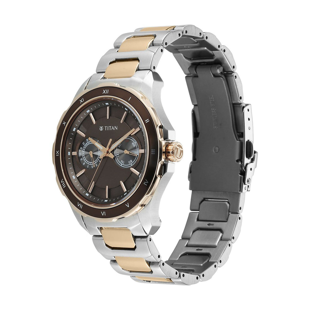Titan Regalia Opulent 1688KM10 Brown Dial Men&