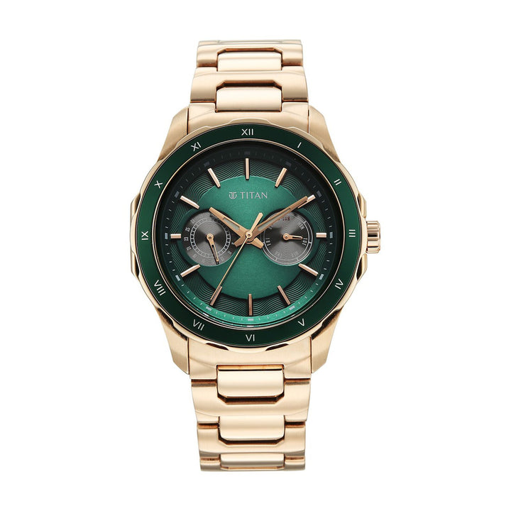 Titan Regalia Opulent 1688KM11 Green Dial Men&