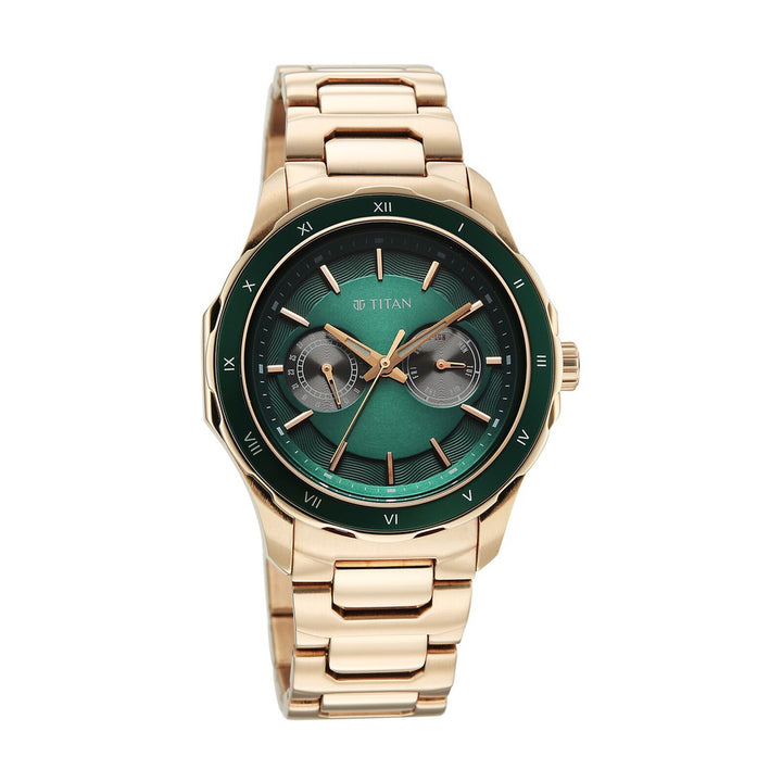 Titan Regalia Opulent 1688KM11 Green Dial Men&