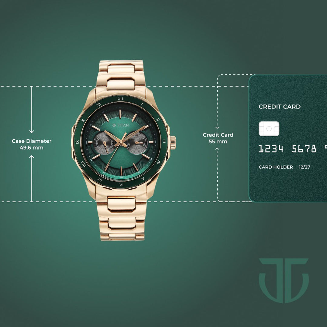 Titan Regalia Opulent 1688KM11 Green Dial Men&