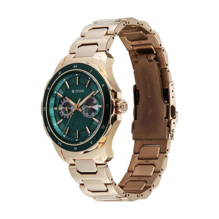 Titan Regalia Opulent 1688KM11 Green Dial Men&