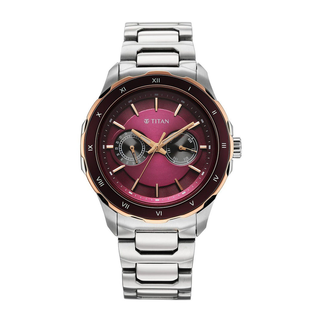 Titan Regalia Opulent 1688KM12 Maroon Dial Men&